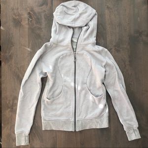 Grey lululemon scuba hoodie